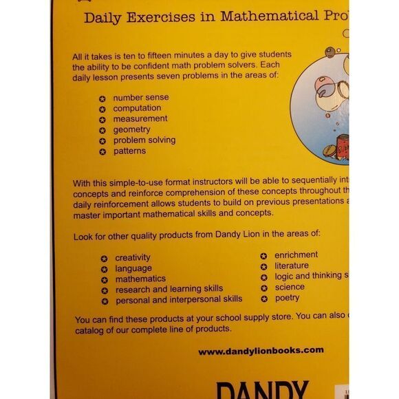 Math Super 7 Daily Exercises in Problem Solving Homeschooling Educational NEW - Picture 4 of 9